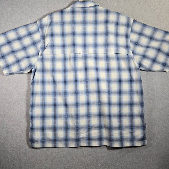 Simms Fishing Shirt Button Down Plaid Vented 2XL - Picture 6 of 11